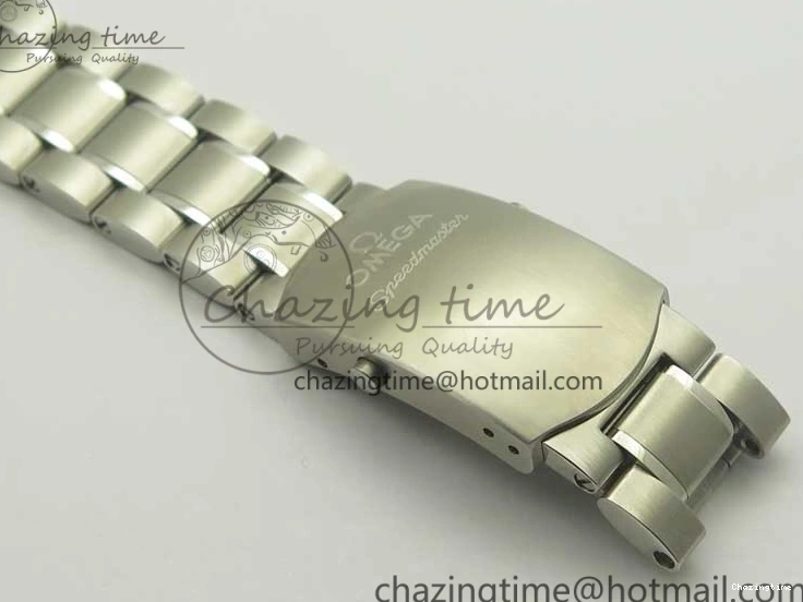 1219 WellDesigned Speedmaster Moonwatch OMF 1:1 Best Edition Black Dial SS Hand on SS Bracelet A 8043